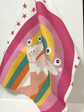 Load image into Gallery viewer, BOB HUB tea towel Sheree Coleman - Rainbows and Rollerskates