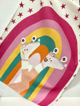Load image into Gallery viewer, BOB HUB tea towel Sheree Coleman - Rainbows and Rollerskates