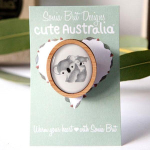 Cute Australia Koala Brooch