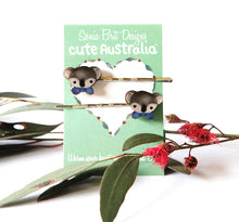 Load image into Gallery viewer, Cute Australia koala club hair slides