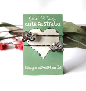 Cute Australia sugar glider hair slides