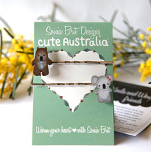 Load image into Gallery viewer, Cute Australia koala &amp; wombat friends hair slides