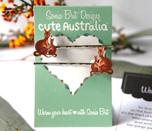 Load image into Gallery viewer, Cute Australia wallaby hair slides