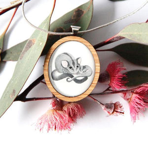 Cute Australia Sugar Glider Necklace