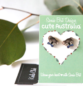 Cute Australia koala club studs