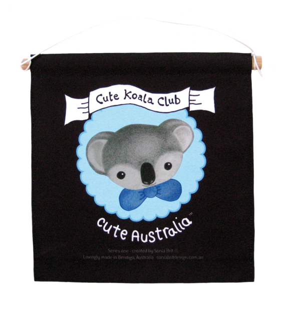 Cute Australia koala club wall hanging