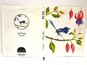BOB HUB journal cover - Blue Wren