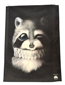 BOB HUB tea towel - Raccoon