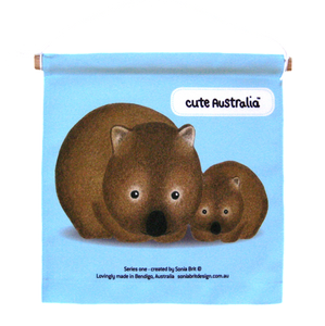 Cute Australia wombat wall hanging