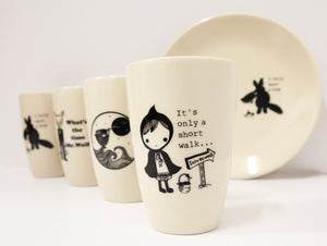 Sonia Brit Design latte mug-Owl & puss (1)