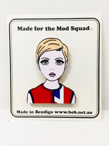 Mod Squad 60' girl brooch