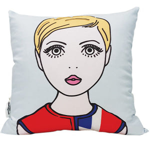 Mod squad 60's girl (velvet) cushion