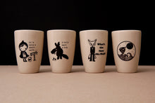 Load image into Gallery viewer, Sonia Brit Design latte mug-Owl &amp; puss (1)